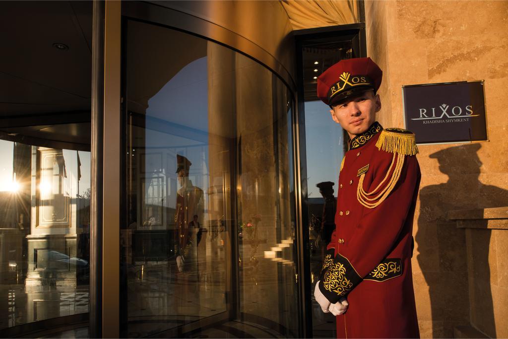 Rixos Khadisha Shymkent Hotel Екстериор снимка A doorman at the entrance of a hotel